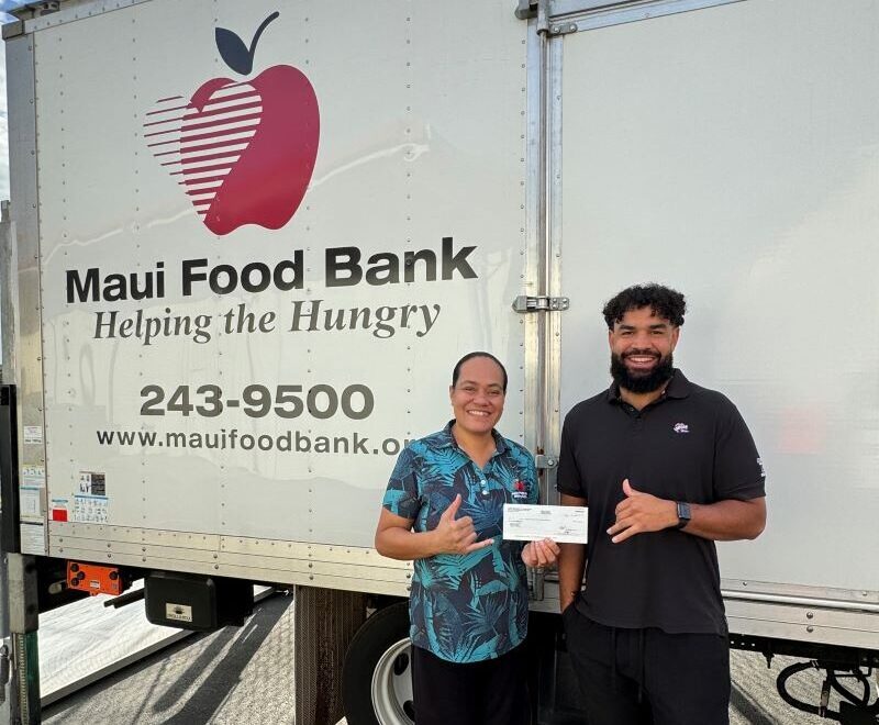 Ledcor Maui Donates over $8,000 to Maui Food Bank