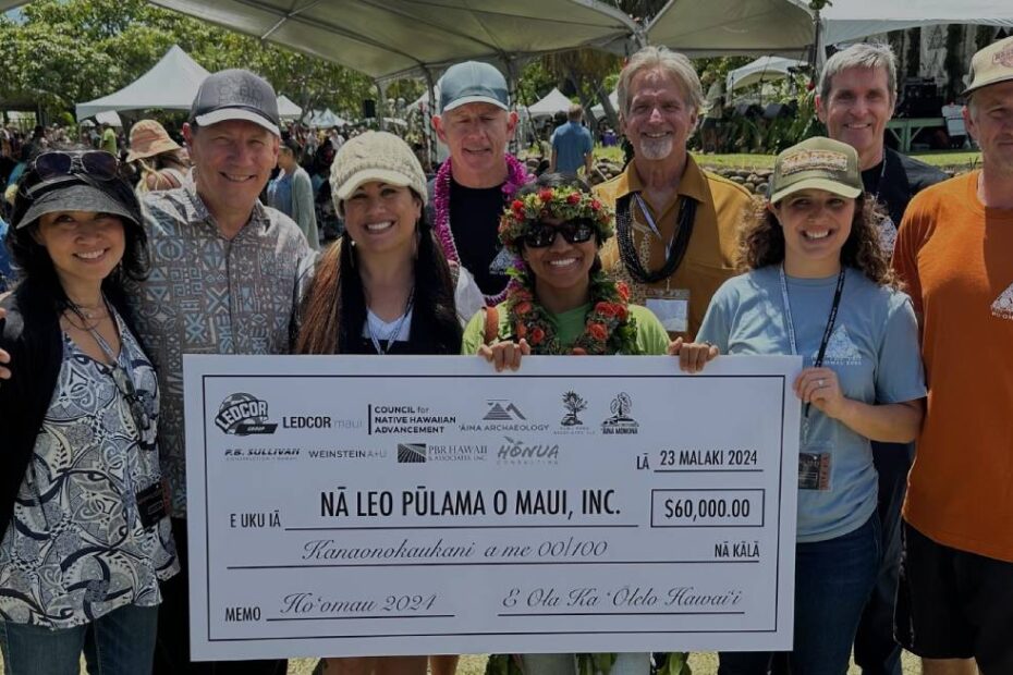 Kepā Maly joins Ledcor Maui for Special Presentation at Hoʻomau 2024