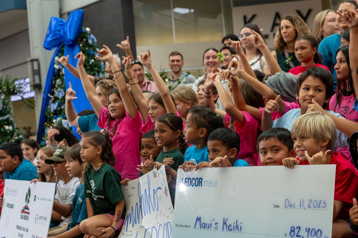 Ledcor Maui Raises over $80K for Maui’s Keiki 
